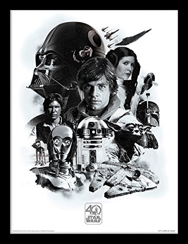 Star Wars 40. Jahrestag 'Montage' Memorabilia,30 x 40 cm von Star Wars