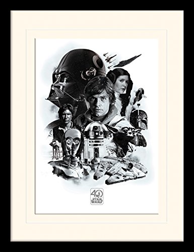 Star Wars 40. Jahrestag 'Montage' Memorabilia,30 x 40 cm von Star Wars