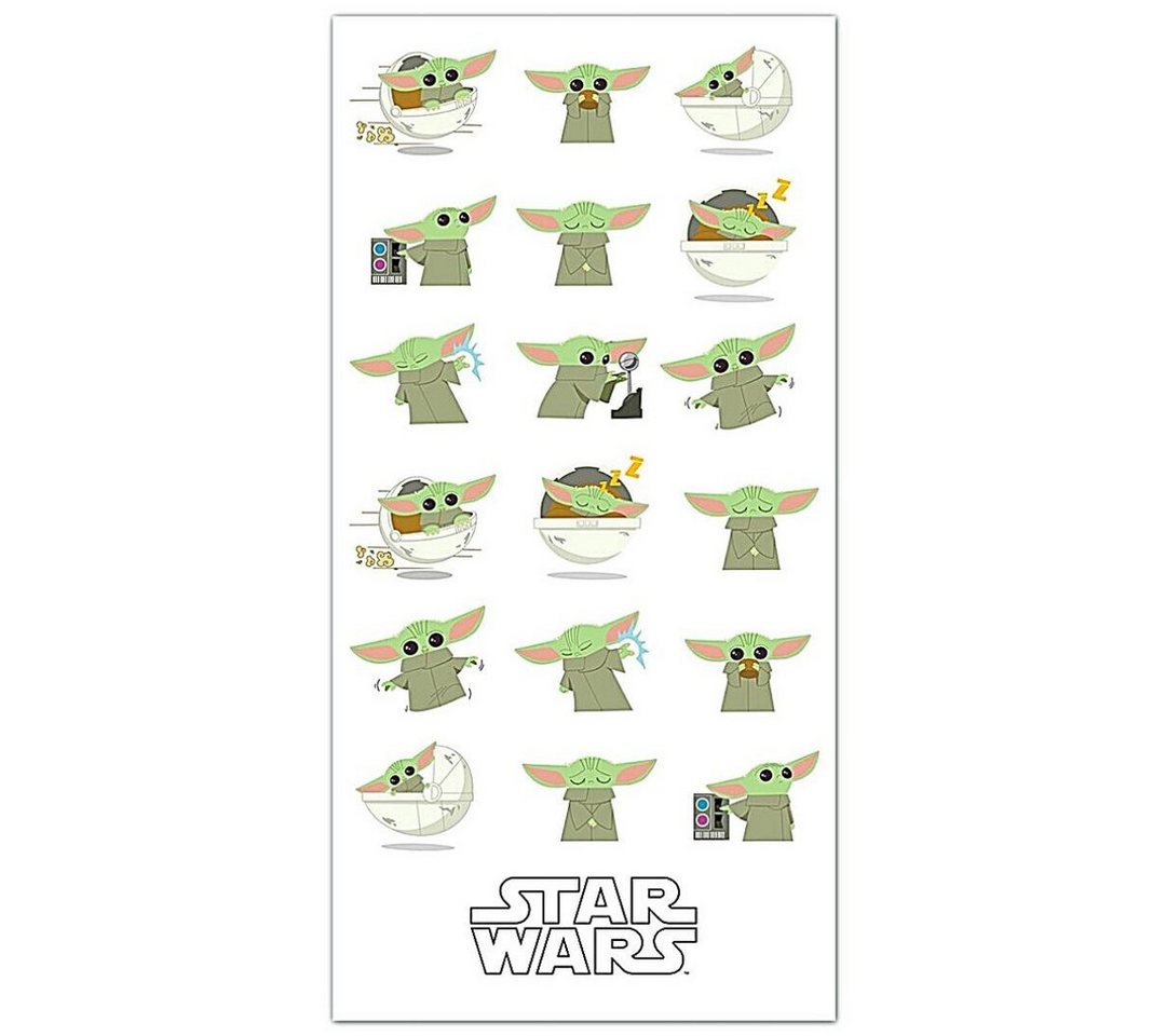 Star Wars Badetuch Baby Yoda, Baumwolle, Strandtuch 70 x 140 cm von Star Wars