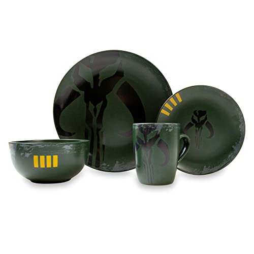 Star Wars Boba Fett Mandalorian Teller & Bowl Collection | 4-teiliges Set Star Wars Boba Fett Mandalorian Teller & Bowl Collection | 4-teiliges Set von Star Wars