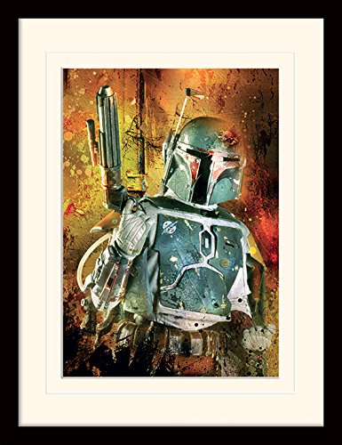 Star Wars 'Boba Fett lackiert' Memorabilia,30 x 40 cm von Star Wars