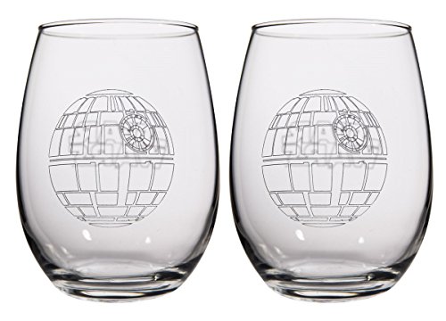 Star Wars Collectible Wine Glass Set (Death Star) von Star Wars