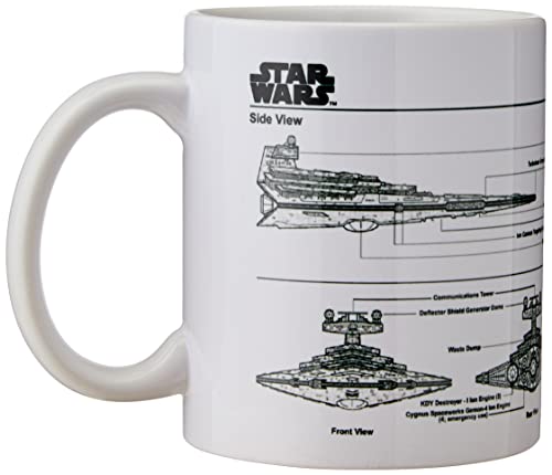 Star Wars Star Destroyer Sketch 11oz/315ml Kaffeetassen, Mehrfarbig von Star Wars