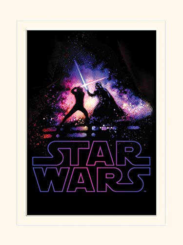 Star Wars 'Schlacht' montiert Drucken,30 x 40 cm von Star Wars