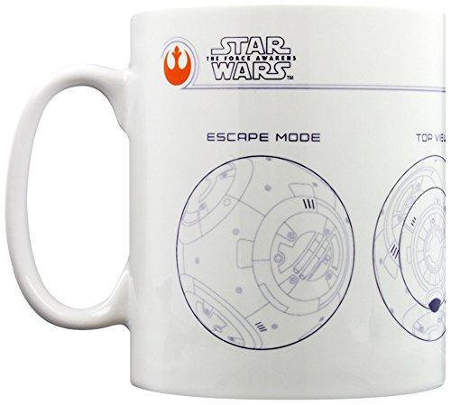 Star Wars Episode VII BB-8 Sketch 11oz/315ml Kaffeetassen, Mehrfarbig von Star Wars