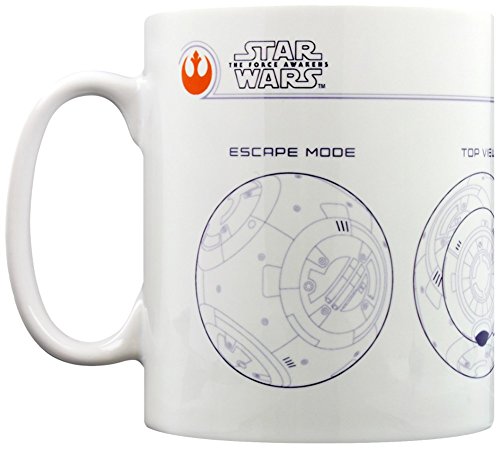 Star Wars Episode VII BB-8 Sketch 11oz/315ml Kaffeetassen, Mehrfarbig von Star Wars