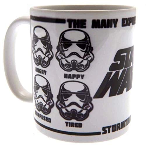 Star Wars Expressions of A Stormtrooper Kaffeetassen, Keramik, Mehrfarbig, 7.9 x 11 x 9.3 cm von Star Wars