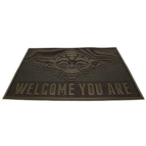 Star Wars Fußmatte, Gummi, Aufschrift "Welcome You Are Yoda", Schwarz, 60mm x 40cm, GP85498 von Star Wars