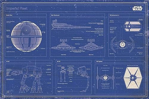 Poster 33342 Imperial Fleet Blueprint von Star Wars