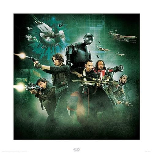 Star Wars Rogue One "Attack" 40 x 40cm Kunstdruck von Star Wars