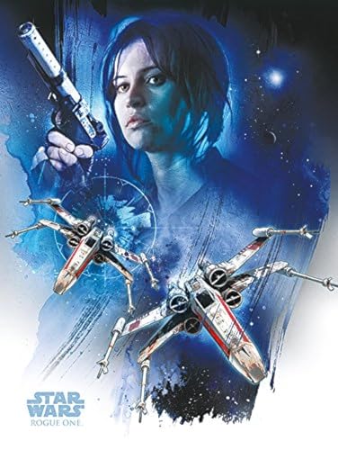 Star Wars Rogue One "Jyn & X-Wings", 60 x 80 cm, Leinwanddruck von Star Wars