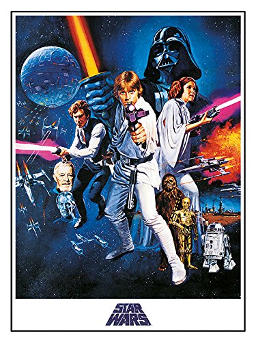 Star Wars Episode IV A New Hope "One Sheet", 40 x 50 cm, Leinwanddruck von Star Wars