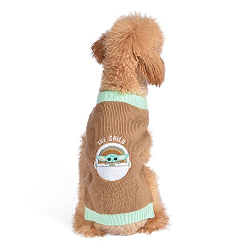 Star Wars Mandalorian The Child Hundepullover – The Mandalorian & Grogu Pet Oberbekleidung für Hunde – Offiziell lizenzierte Hundebekleidung und Zubehör, Größe S von Star Wars