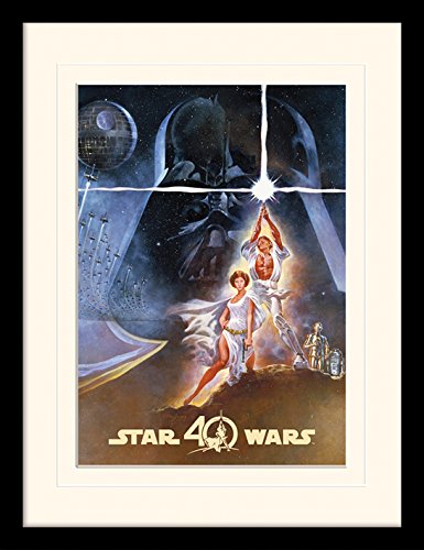 Star Wars 40. Jahrestag 'Neue Hoffnung' Memorabilia,30 x 40 cm von Star Wars