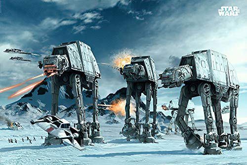 Close Up Star Wars Poster at-at Fighter im Querformat (91,5 cm x 61 cm) von posterstoponline