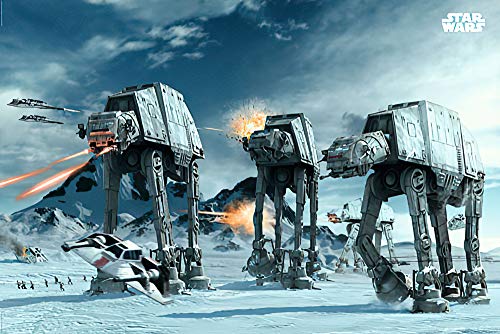 Close Up Star Wars Poster at-at Fighter im Querformat (91,5 cm x 61 cm) von Star Wars