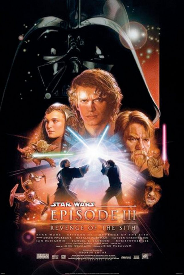Star Wars Poster Star Wars Episode III Poster Revenge of the Sith 68,5 x von Star Wars