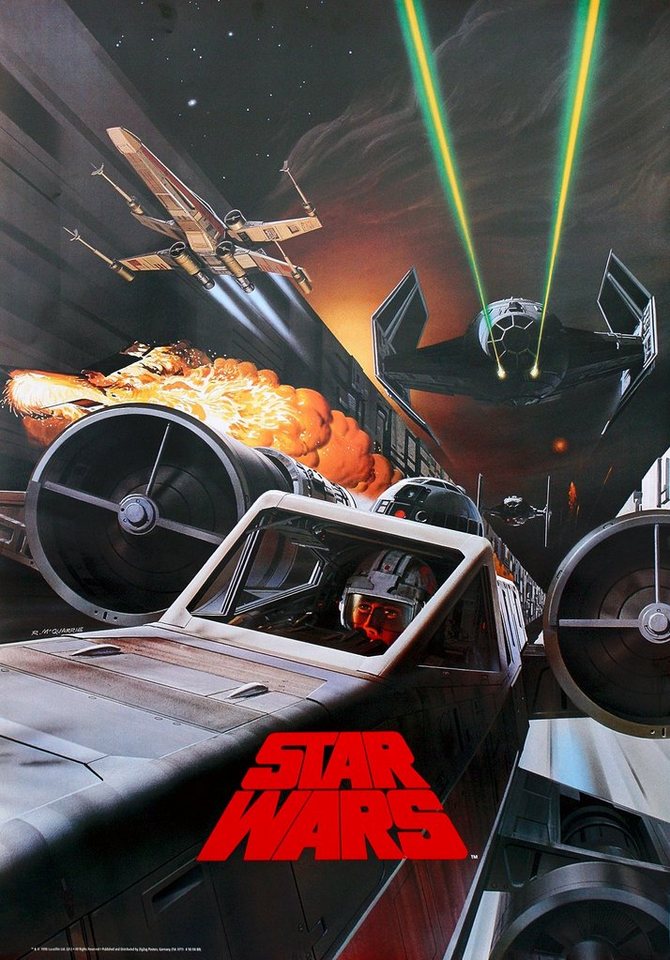 Star Wars Poster Star Wars Poster Battle in Death Star Canal 68,5 x 101,5 cm von Star Wars