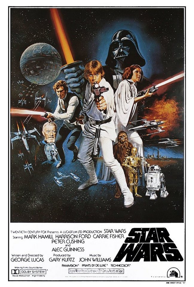 Star Wars Poster Star Wars Poster Style 'C' - American 68,5 x 101,5 cm von Star Wars