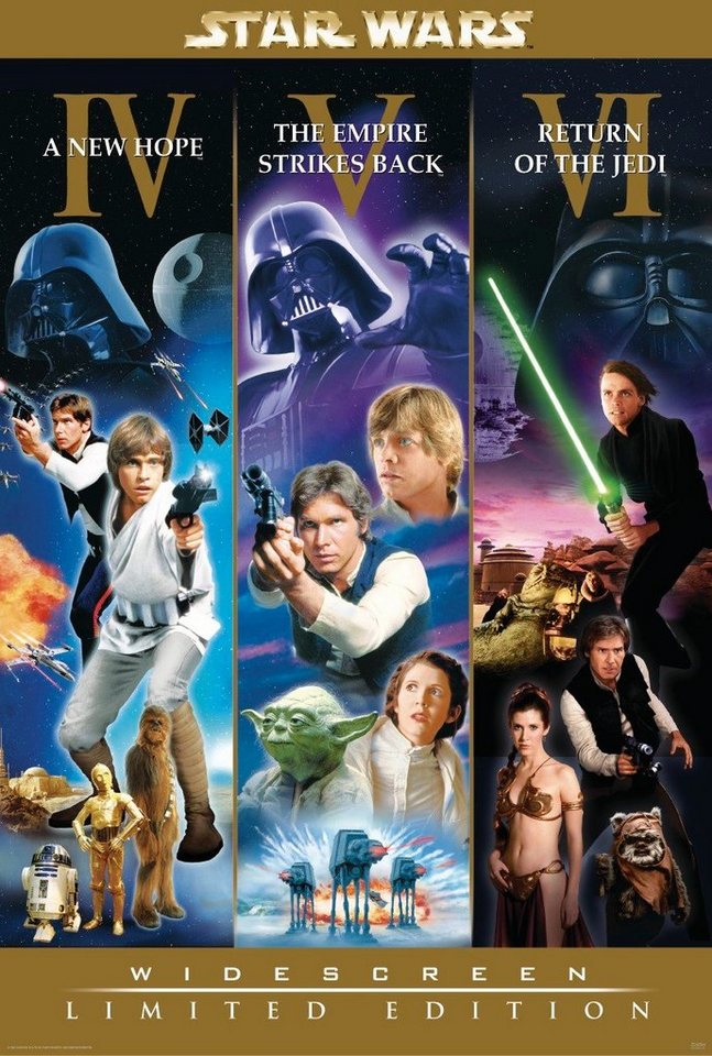 Star Wars Poster Star Wars Poster Widescreen Limited Edition 68,5 x 101,5 cm von Star Wars