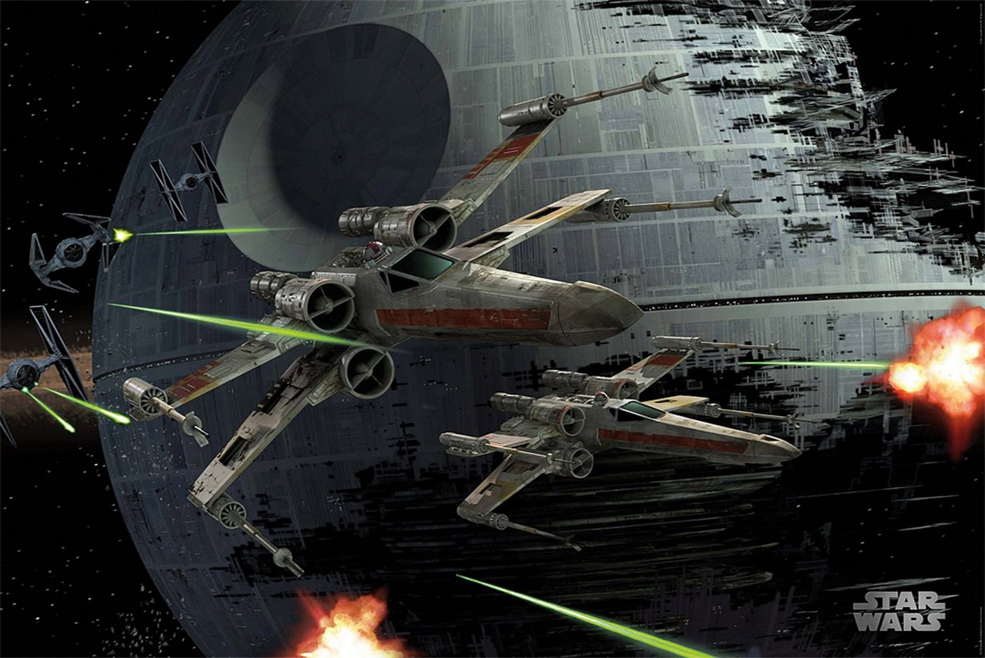 Star Wars Poster Star Wars Poster XWings Space Battle 91,5 x 61 cm von Star Wars