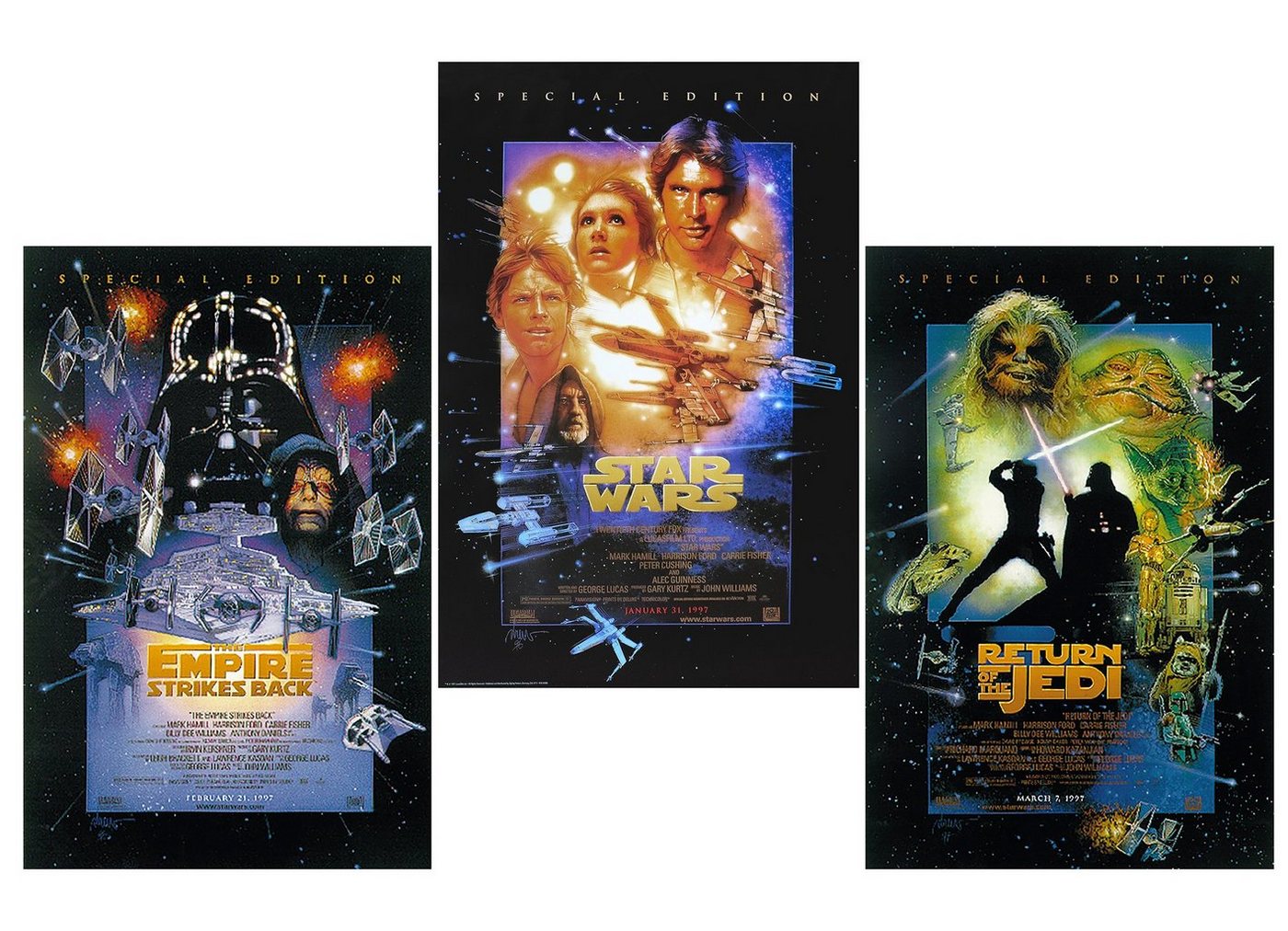 Star Wars Poster Star Wars Posterset Filmplakat Episode 4 - 6 Special Edition von Star Wars