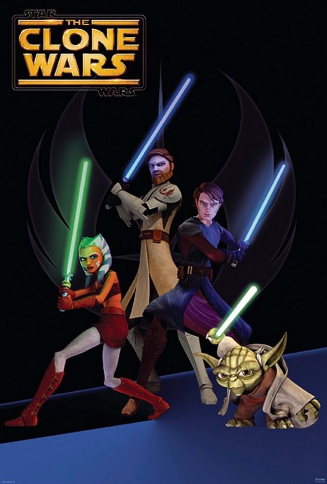 Star Wars Poster Star Wars The Clone Wars Poster 68,5 x 101,5 cm von Star Wars
