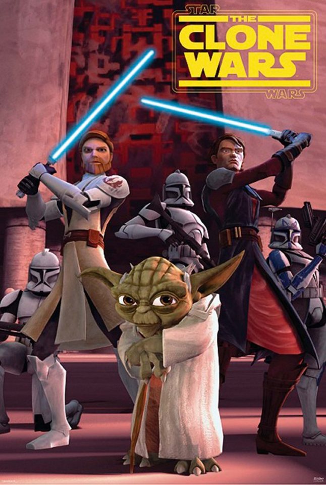 Star Wars Poster Star Wars The Clone Wars Poster Group 68,5 x 101,5 cm von Star Wars
