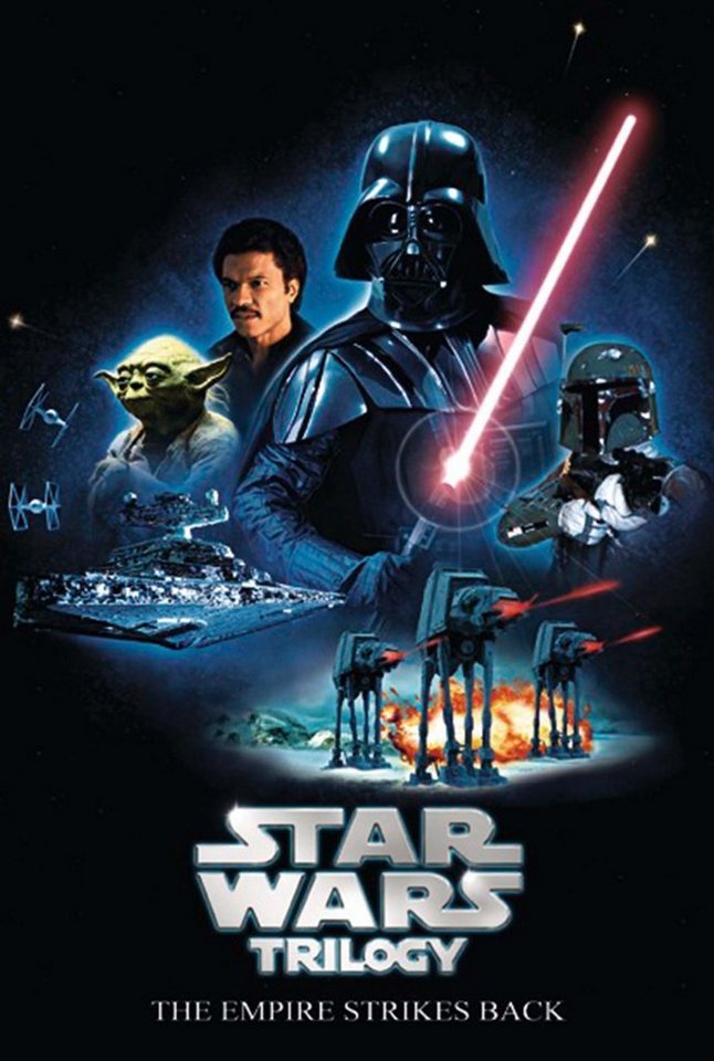 Star Wars Poster Star Wars Trilogy Poster The Empire Strikes Back 68,5 x von Star Wars