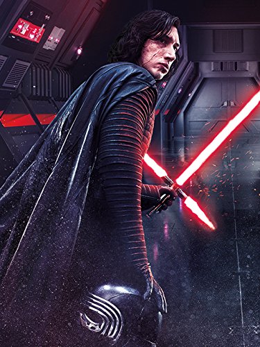 Star Wars The Last Jedi-Kylo Ren Rage Canvas Leinwanddruck, Mehrfarbig, 60 x 80 cm von Star Wars