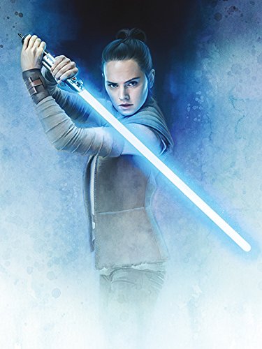 Star Wars The Last Jedi "Rey Lightsaber Guard", 60 x 80 cm, Leinwanddruck von Star Wars