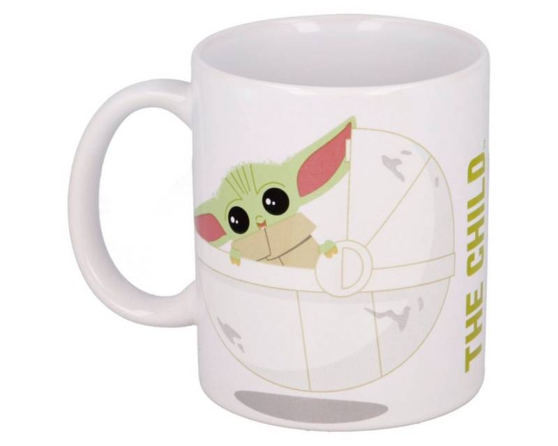 Star Wars Trinkflasche The Mandalorian Tasse 325ml Baby Yoda Keramikbecher im Geschenkset von Star Wars