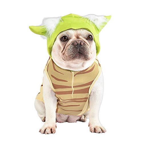 Star Wars Yoda Costume for Dogs, Large (L) | Hooded and Comfortable Green Yoda Dog Costumes for All Dogs | Dog Halloween Star Wars Dog Costume for Large Dogs | See Sizing Chart for More Info von Marvel