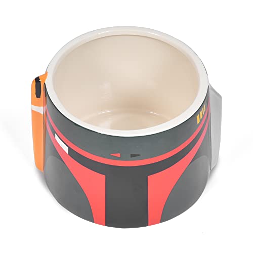 Star Wars for Pets Boba Fett Futternapf für Hunde, Keramik, 3D-Design, Boba-Fett-Design, offizielles Produkt und Geschenke für Fans, 15,2 cm (FF19640) von Star Wars