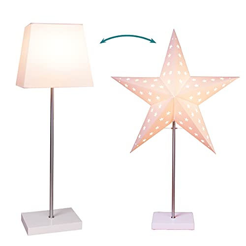 Best Season Papierstern - Combi Line Indoor - stehend - 5-zackig - ->67 x ?43cm - Creme von Star Trading
