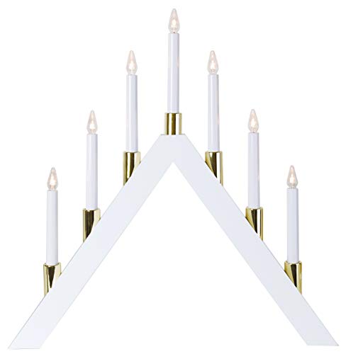 LED-Fensterleuchter "Halla", 7 warmwhite LED Material: Eiche, Farbe: weiss, ca. 53 x 53 cm LED-Fensterleuchter "Halla", 7 warmwhite LED Material: Eiche, Farbe: weiss, ca. 53 x 53 cm von Star Trading