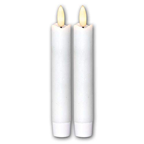 LED Stabkerzen "Flamme", 2er Set, weiß, 15x2cm LED Stabkerzen "Flamme", 2er Set, weiß, 15x2cm von Star