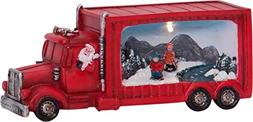 LED-Weihnachtsfigur "Merryville" Santa im Truck 1 warmwhite LED, ca. 21x9 cm, batteriebetrieben, Timer von Star