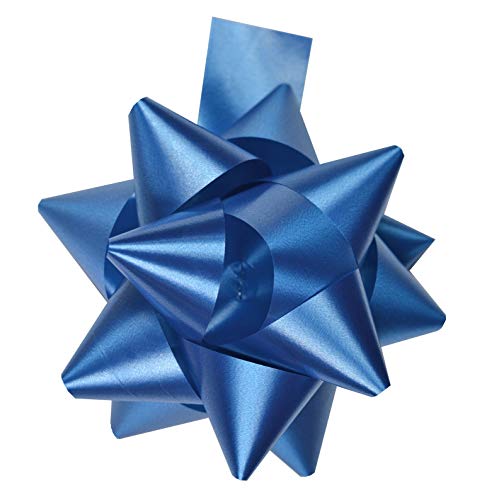 STAR 10 Geschenkschleifen Rosetten 11cm Blau von Star