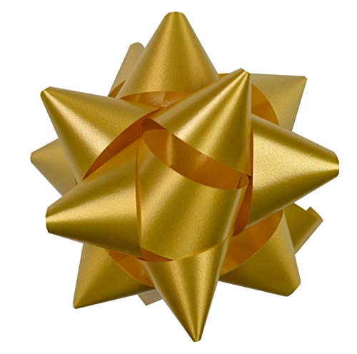 STAR 10 Geschenkschleifen Rosetten 11cm Gold von Star