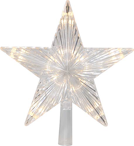 Star Baumspitze Topsy, 10 Warmwhite LED, Plastik, Silber, 2.2 x 2.4 x 0.5 cm, 089-95 von Best Season
