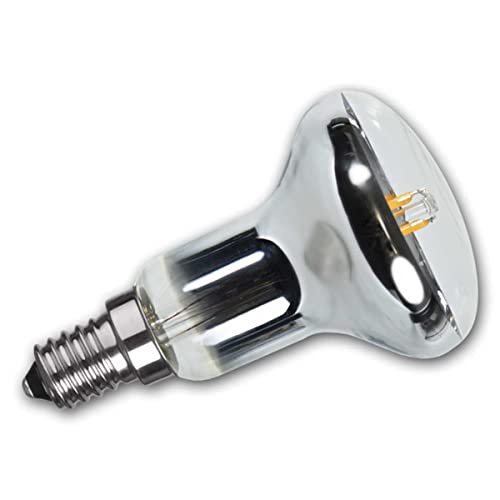 Star Trading E14 LED-Reflektorstrahler R50, 2,5W, warmweiß, 170lm, 230V, Leuchtwinkel 180°, Klarglas-Leuchtkörper, Filament LED, dimmbar von Star