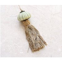 Seeigel Ornament Seemannsknoten Und Quaste - Grün Messing von StarHomeStudio