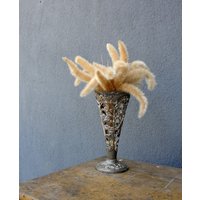 Vintage Vase Aus Metall Und Kristall, Weintrauben Blumenvase, Wohnkultur, 1970Er Jahre von StarHomeStudio