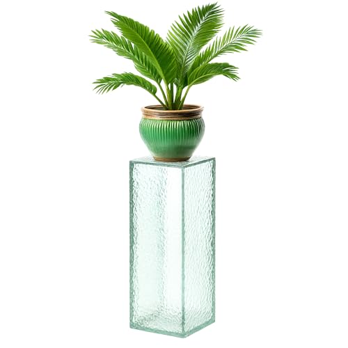 StarK Dekosäule Iced Arcylglass, Blumenständer (L = 30x30x90cm Hoch) Blumensäule,Pflanzenständer [belastbar bis 30kg] von StarK