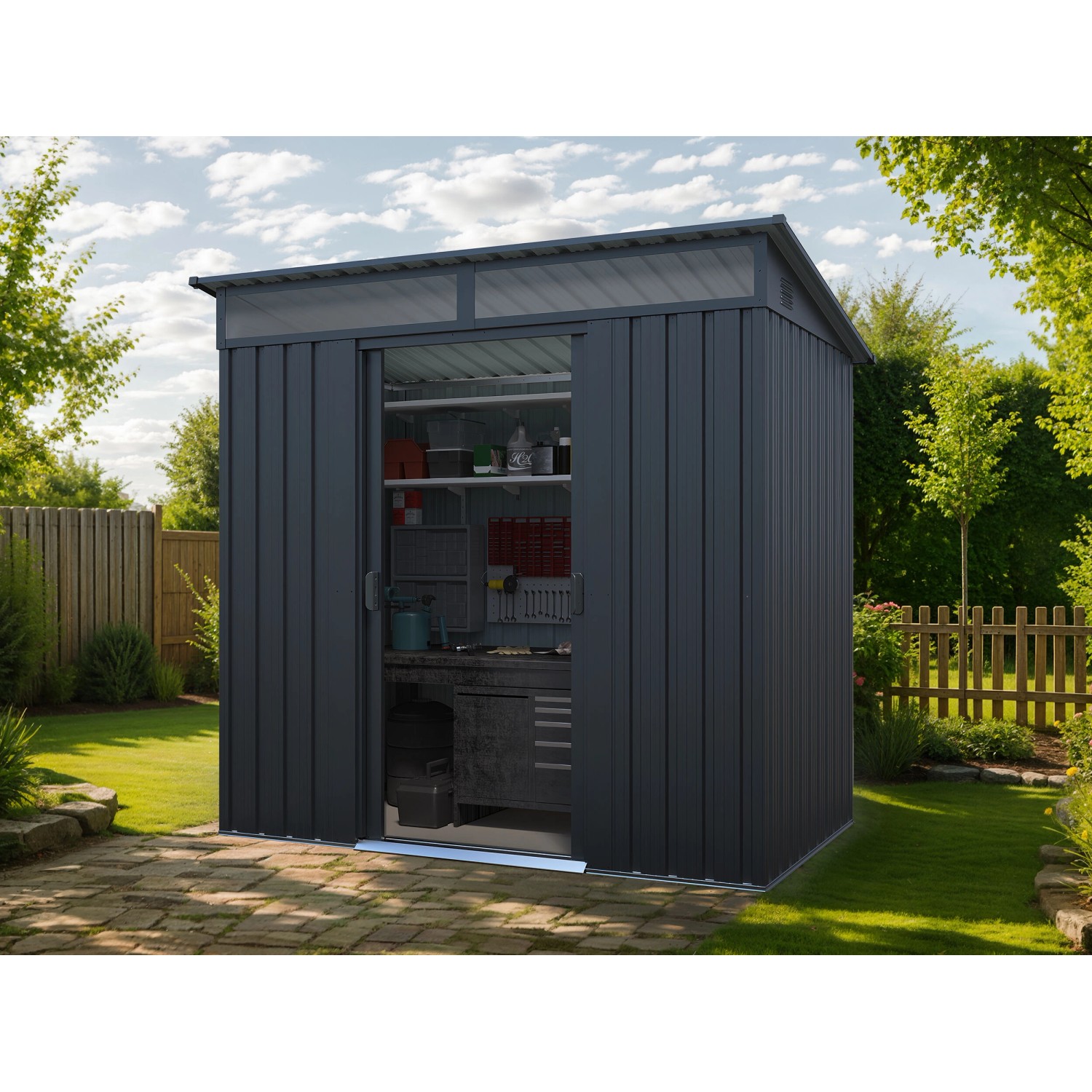 Starline Metall Gerätehaus Modell Lübeck 2,00 m² Starline Metall Gerätehaus Modell Lübeck 2,00 m² von StarLine Metall