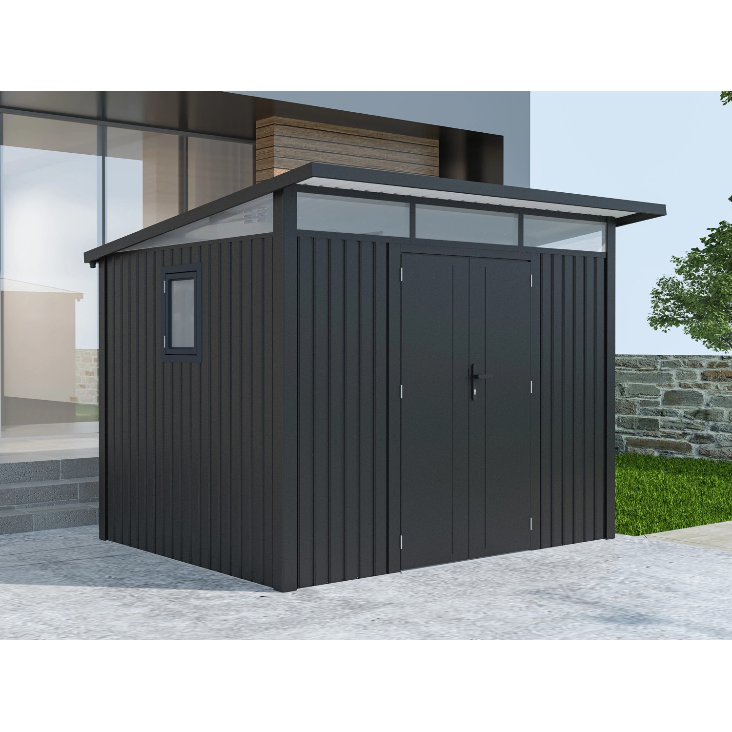 Starline Metall Gerätehaus Modell Skylight 5,80 m² Anthrazit Starline Metall Gerätehaus Modell Skylight 5,80 m² Anthrazit von StarLine Metall