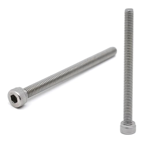 10 x CHC Schrauben M4 x 50 mm Edelstahl – BTR-Schrauben aus Edelstahl A2, Innensechskant, Zylinderkopf – DIN 912 Rundkopf für Unterlegscheibe und Mutter 10 x CHC Schrauben M4 x 50 mm Edelstahl – BTR-Schrauben aus Edelstahl A2, Innensechskant, Zylinderkopf – DIN 912 Rundkopf für Unterlegscheibe und Mutter von StarMaker