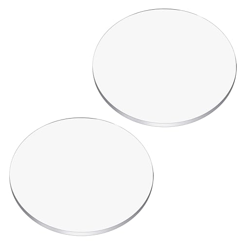 2 Stück 20 cm Klare Acrylscheibe, 5 mm dick, gegossenes PMMA, runde Platte, Acrylplatte Kreis aus synthetischem Glas, transparente Sockel für Figuren, DIY, Display 2 Stück 20 cm Klare Acrylscheibe, 5 mm dick, gegossenes PMMA, runde Platte, Acrylplatte Kreis aus synthetischem Glas, transparente Sockel für Figuren, DIY, Display von StarMaker