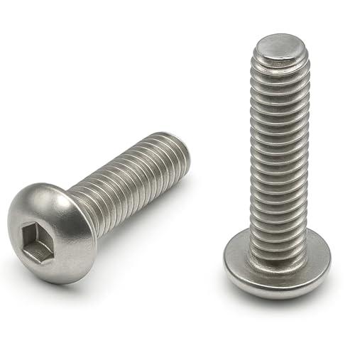 20 Stück Edelstahlschrauben M2,5 x 10 mm, Linsenkopf 2,5 x 10 mm – Zylinderschrauben mit Innensechskant (BHC) – Edelstahl A2 – ISO 7380 von StarMaker